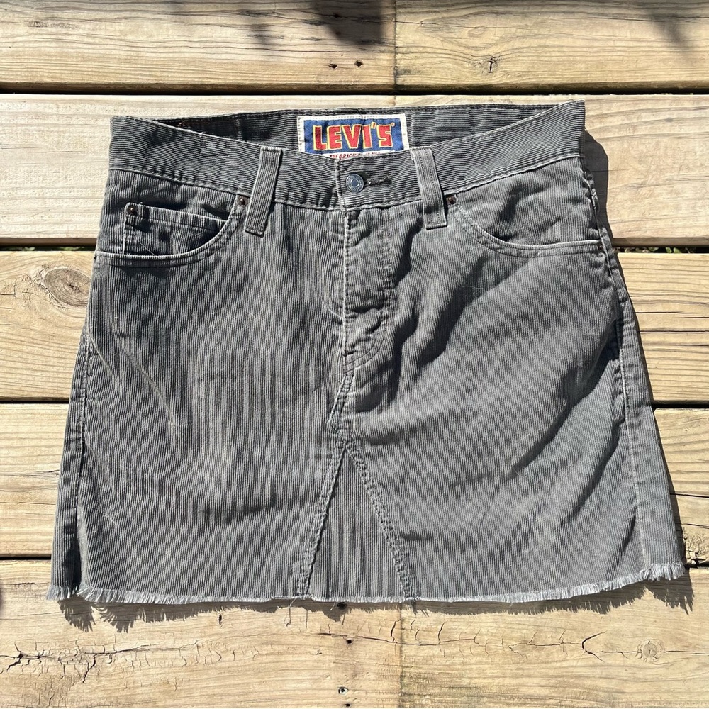 Vintage Levi's Charcoal Mini Skirt